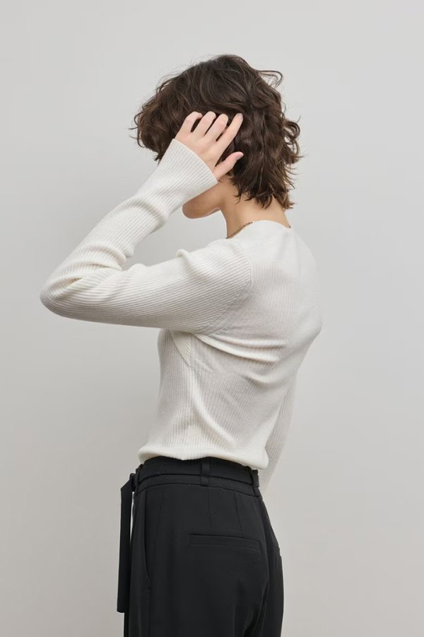 画像6: グレースコンチネンタル｜GRACE CONTINENTAL  スクエアリブニットトップ{-BFS} (6)