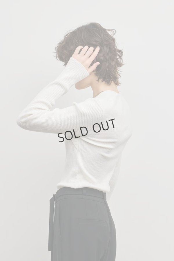 画像6: グレースコンチネンタル｜GRACE CONTINENTAL  スクエアリブニットトップ{-BFS} (6)