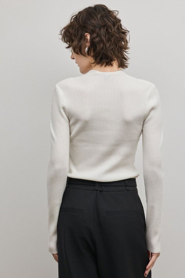 画像7: グレースコンチネンタル｜GRACE CONTINENTAL  スクエアリブニットトップ{-BFS} (7)