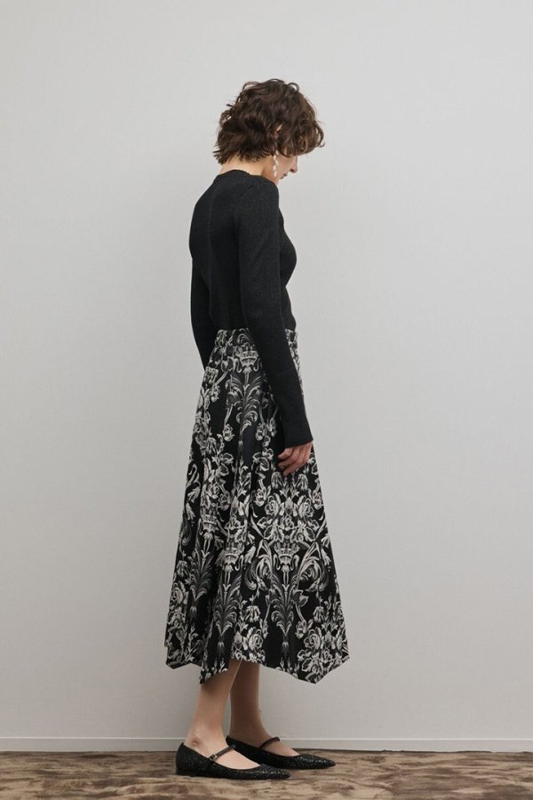 画像2: グレースコンチネンタル｜GRACE CONTINENTAL  スクエアリブニットトップ{-BFS} (2)