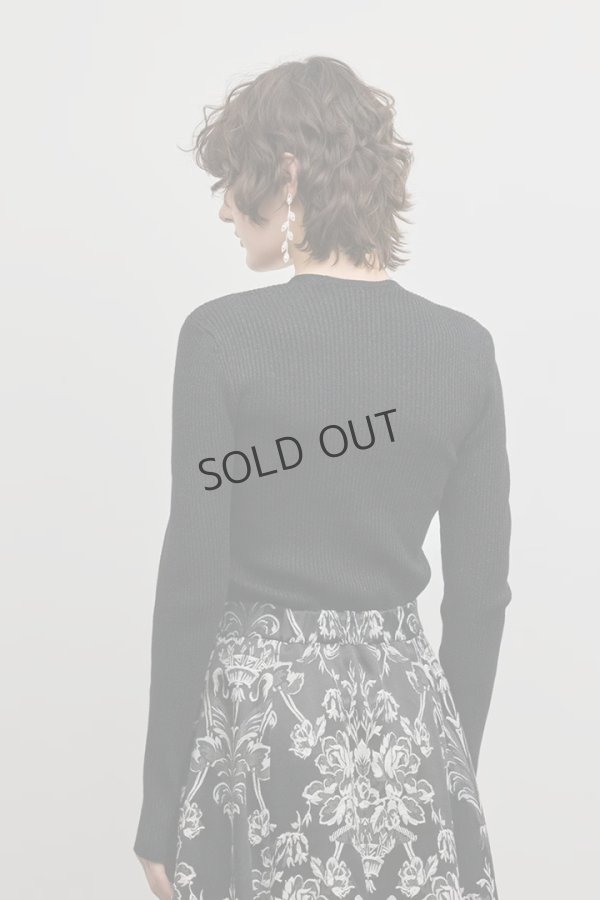 画像7: グレースコンチネンタル｜GRACE CONTINENTAL  スクエアリブニットトップ{-BFS} (7)