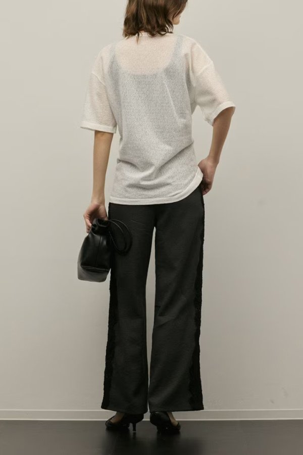 画像3: グレースコンチネンタル｜GRACE CONTINENTAL  サイドレースパンツ{-BFS} (3)