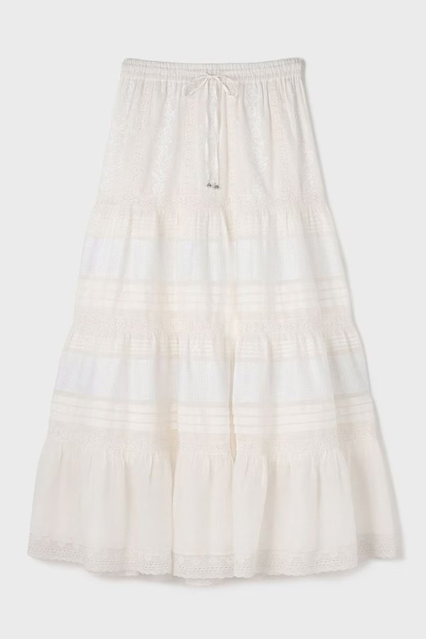 画像11: ★取り寄せリクエスト注文受付中★ グレースコンチネンタル｜GRACE CONTINENTAL  ピンタックティアードスカート{-BFS} (11)