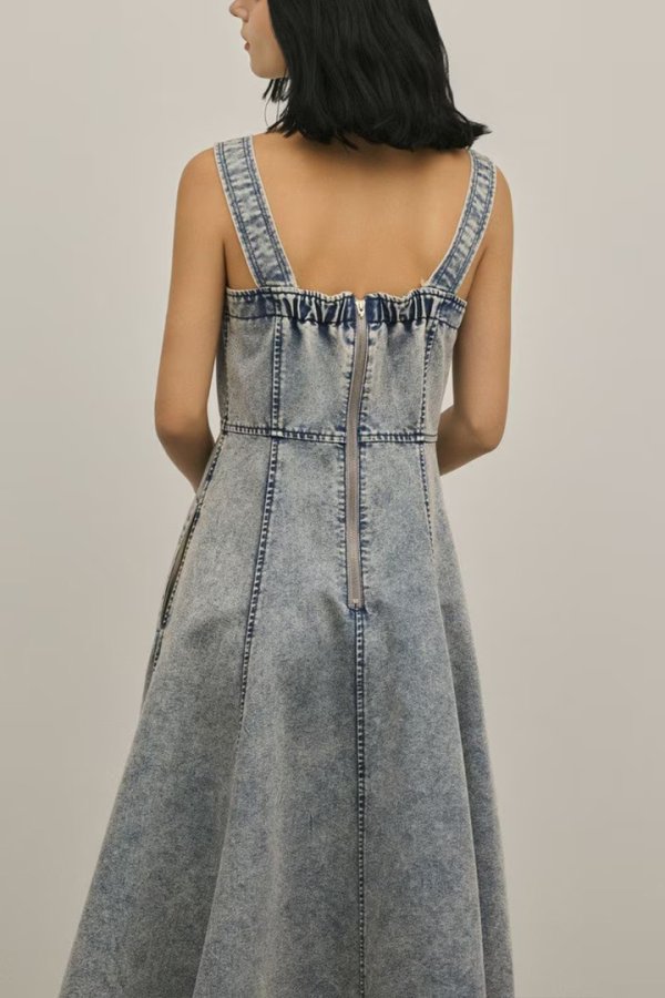 画像7: グレースコンチネンタル｜GRACE CONTINENTAL  ハンカチーフヘムデニムワンピース {-BFS} (7)