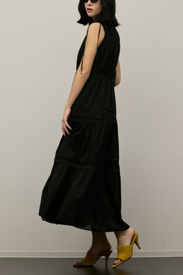 画像2: グレースコンチネンタル｜GRACE CONTINENTAL  コットンシルクティアードワンピース{-BFS} (2)