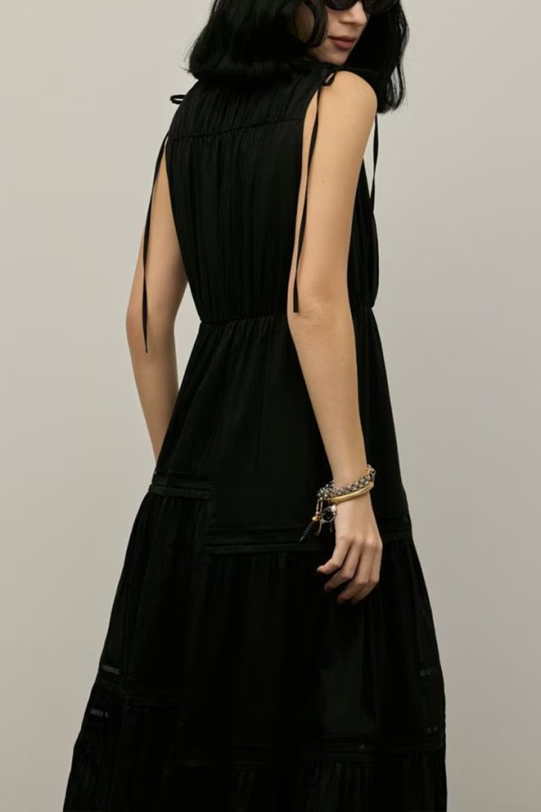 画像10: グレースコンチネンタル｜GRACE CONTINENTAL  コットンシルクティアードワンピース{-BFS} (10)