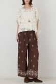 画像2: グレースコンチネンタル｜GRACE CONTINENTAL  メッシュエンブロイダリーポンチョトップ {-BFA} (2)