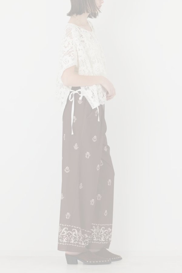 画像5: グレースコンチネンタル｜GRACE CONTINENTAL  メッシュエンブロイダリーポンチョトップ {-BFA} (5)