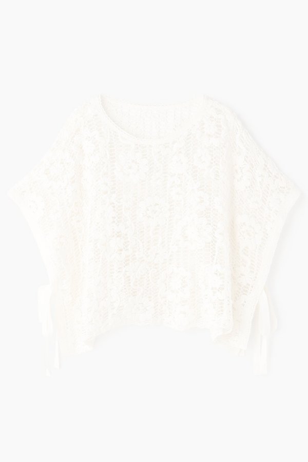 画像11: グレースコンチネンタル｜GRACE CONTINENTAL  メッシュエンブロイダリーポンチョトップ {-BFA} (11)