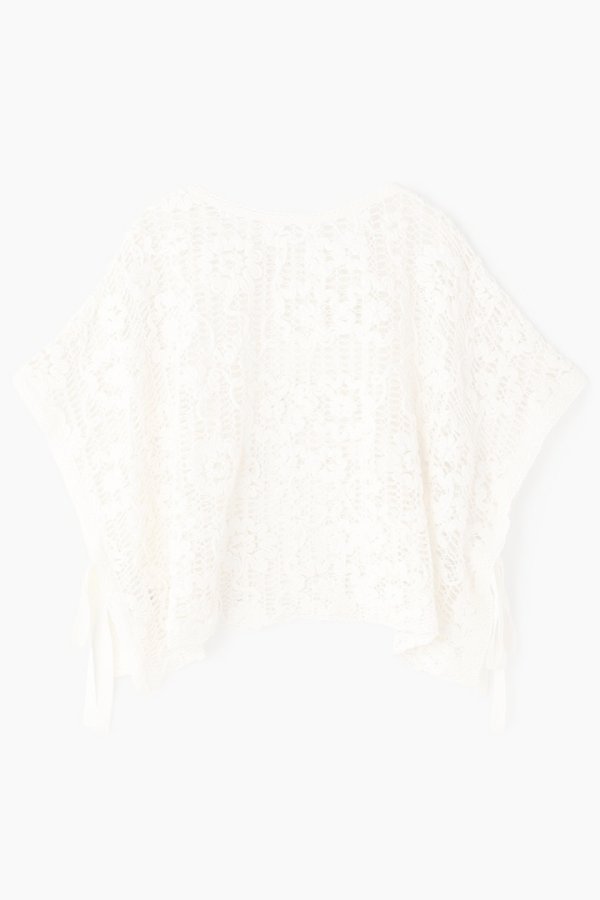 画像12: グレースコンチネンタル｜GRACE CONTINENTAL  メッシュエンブロイダリーポンチョトップ {-BFA} (12)