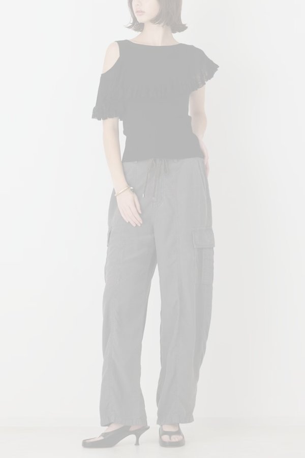 画像2:  {SOLD} グレースコンチネンタル｜GRACE CONTINENTAL  リブフレアニットトップ{-BFA} (2)