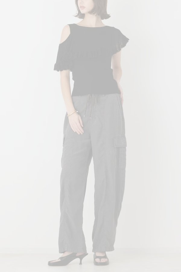 画像8:  {SOLD} グレースコンチネンタル｜GRACE CONTINENTAL  リブフレアニットトップ{-BFA} (8)