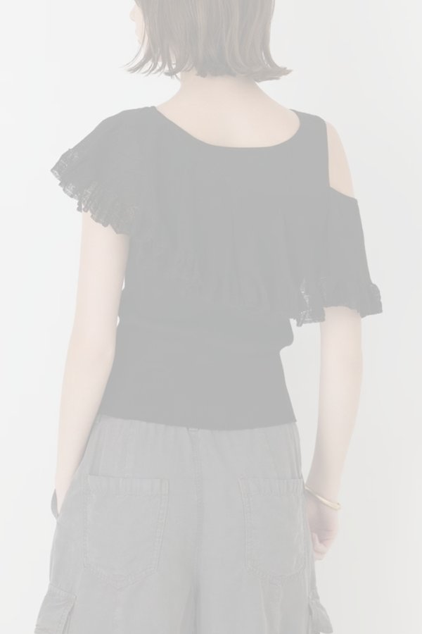 画像9:  {SOLD} グレースコンチネンタル｜GRACE CONTINENTAL  リブフレアニットトップ{-BFA} (9)