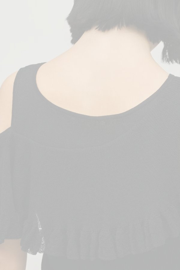 画像14:  {SOLD} グレースコンチネンタル｜GRACE CONTINENTAL  リブフレアニットトップ{-BFA} (14)