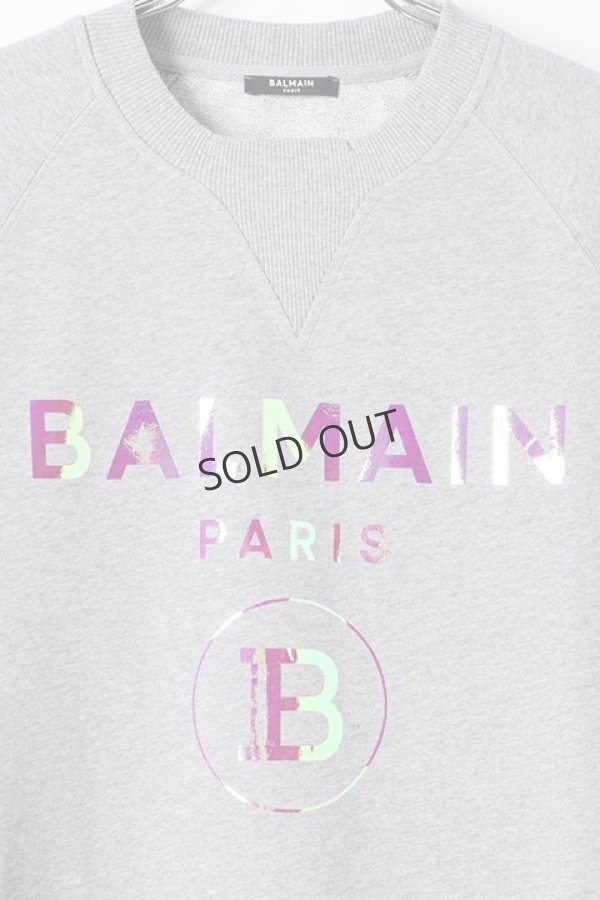 画像3: {SOLD}BALMAIN バルマン BH2 C&S HOLOGRAM BALMAIN SWEAT{-BJS} (3)