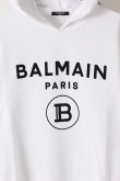 画像2: {SOLD}BALMAIN バルマン BH2 C&S HOODIE FLOCKY LOGO{-BJS} (2)