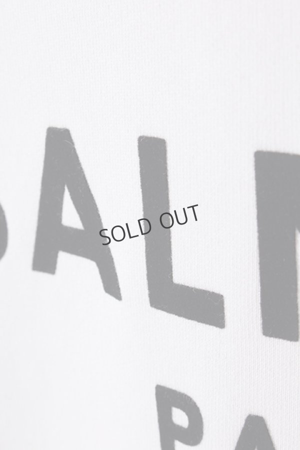 画像3: {SOLD}BALMAIN バルマン BH2 C&S HOODIE FLOCKY LOGO{-BJS} (3)