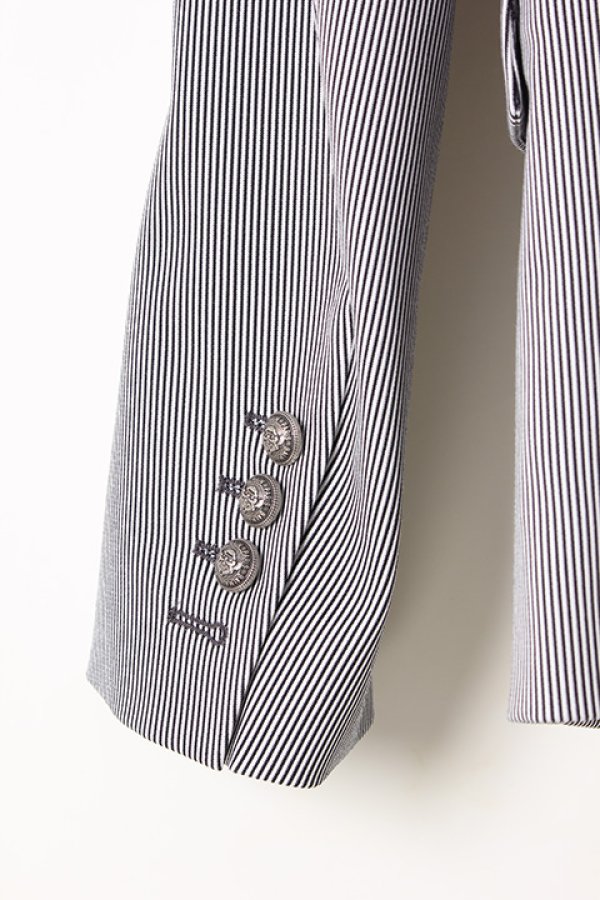 画像4: 【 30%OFF セール262,900円→184,030円】 BALMAIN バルマン BH2 JACKET STRIPED 6B{-BJS} (4)