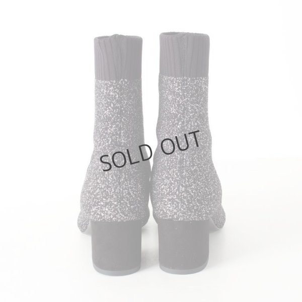 画像4: {SOLD}FABIO RUSCONI ファビオルスコーニ 1441 MAGLIA ラメニットポインテッドトゥショートブーツ{-AHA} (4)