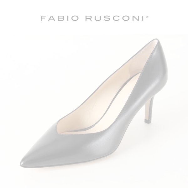 画像1:   FABIO RUSCONI ファビオルスコーニ BANGO CAPRETTO スムースポインテッドトゥパンプス{-AHA} (1)