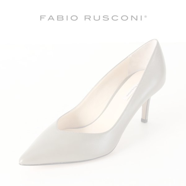 画像1:   FABIO RUSCONI ファビオルスコーニ BANGO CAPRETTO スムースポインテッドトゥパンプス{0198-41900-10740-AHA} (1)