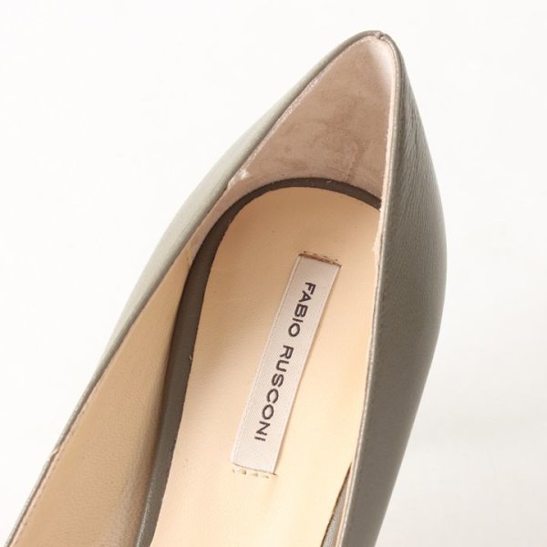 画像8: 【 30%OFF セール33,000円→23,100円】 FABIO RUSCONI ファビオルスコーニ BANGO CAPRETTO スムースポインテッドトゥパンプス{0198-41900-10740-AHA} (8)