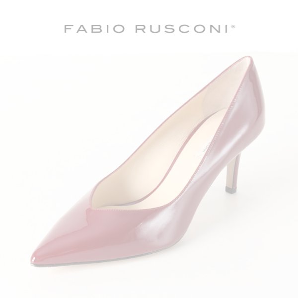 画像1:  {SOLD} FABIO RUSCONI ファビオルスコーニ BANGO VERNICE エナメルポインテッドトゥパンプス{-AHA} (1)