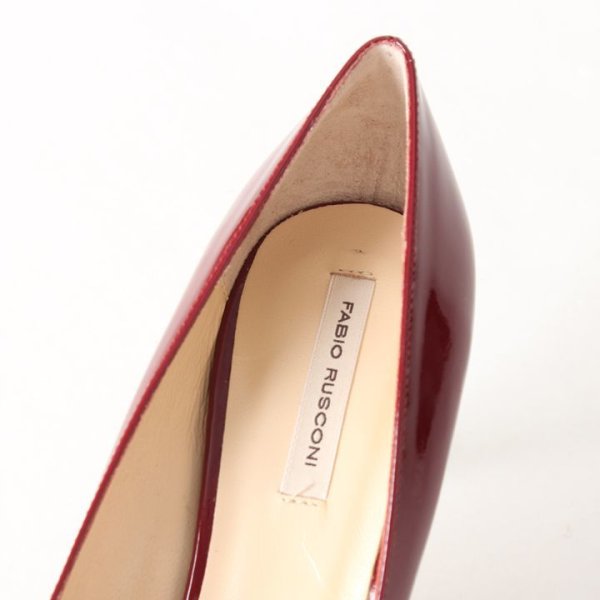 画像8: 【 30%OFF セール34,100円→23,870円】 FABIO RUSCONI ファビオルスコーニ BANGO VERNICE エナメルポインテッドトゥパンプス{-AHA} (8)