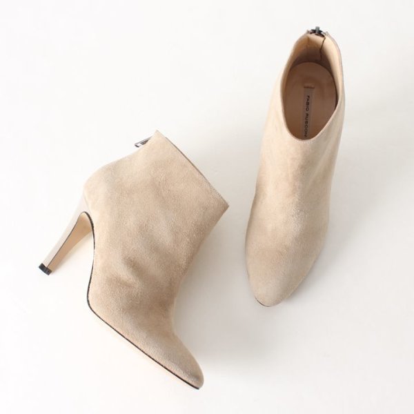 画像10: 【 30%OFF セール48,400円→33,880円】 FABIO RUSCONI ファビオルスコーニ FIGARO CAMOSCIO スエードアーモンドトゥブーティー{-AHA} (10)
