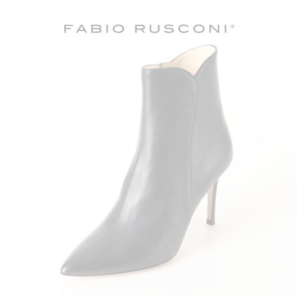 画像1:  {SOLD} FABIO RUSCONI ファビオルスコーニ NICK GUANTINO スムースポインテッドトゥショートブーツ{-AHA} (1)