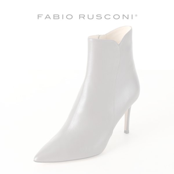 画像1:   FABIO RUSCONI ファビオルスコーニ NICK GUANTINO スムースポインテッドトゥショートブーツ{-AHA} (1)