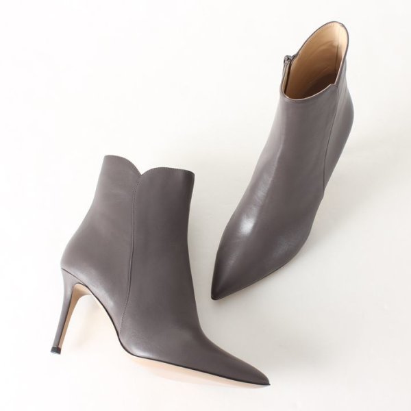 画像10: 【 30%OFF セール48,400円→33,880円】 FABIO RUSCONI ファビオルスコーニ NICK GUANTINO スムースポインテッドトゥショートブーツ{-AHA} (10)