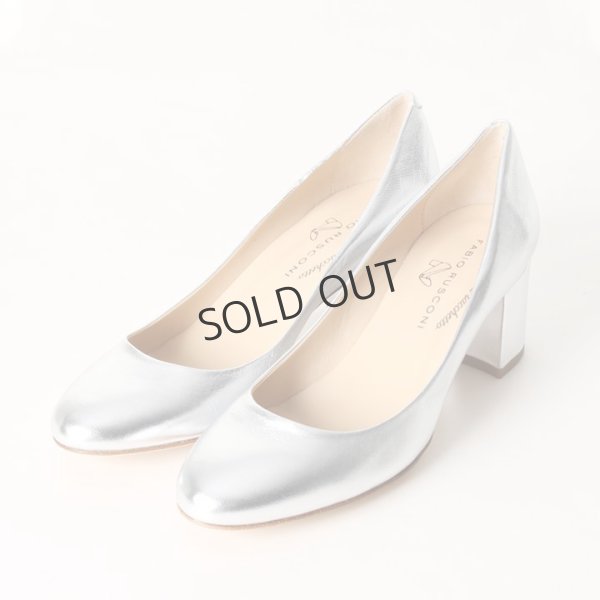画像2: {SOLD}FABIO RUSCONI ファビオルスコーニ SOFIA 167 LUXOR サケットチャンキーヒールパンプス{-AIS} (2)