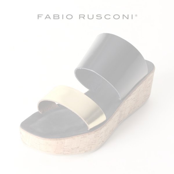画像1:   FABIO RUSCONI ファビオルスコーニ JENNY 800 OCEANO コルク厚底ウェッジサンダル{-AIS} (1)