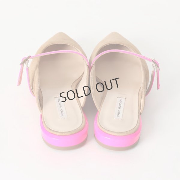 画像4: {SOLD}FABIO RUSCONI ファビオルスコーニ S-5294 スエードポインテッドトゥフラットパンプス{-BJS} (4)