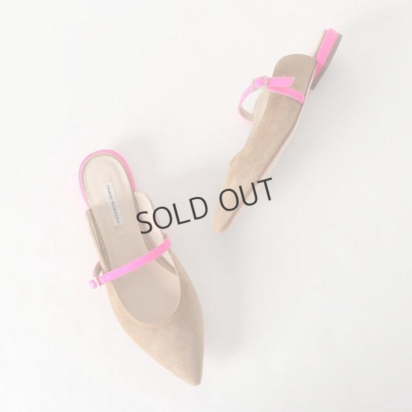 画像8: {SOLD}FABIO RUSCONI ファビオルスコーニ S-5294 スエードポインテッドトゥフラットパンプス{-BJS} (8)