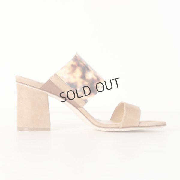 画像6: {SOLD}FABIO RUSCONI ファビオルスコーニ FANNY1114 スエード×PVCダブルストラップチャンキーヒールサンダル{-BJS} (6)