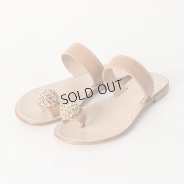 画像2: {SOLD}FABIO RUSCONI ファビオルスコーニ D831 トングストラップフラットサンダル{-BJS} (2)