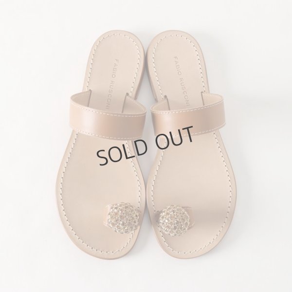 画像3: {SOLD}FABIO RUSCONI ファビオルスコーニ D831 トングストラップフラットサンダル{-BJS} (3)