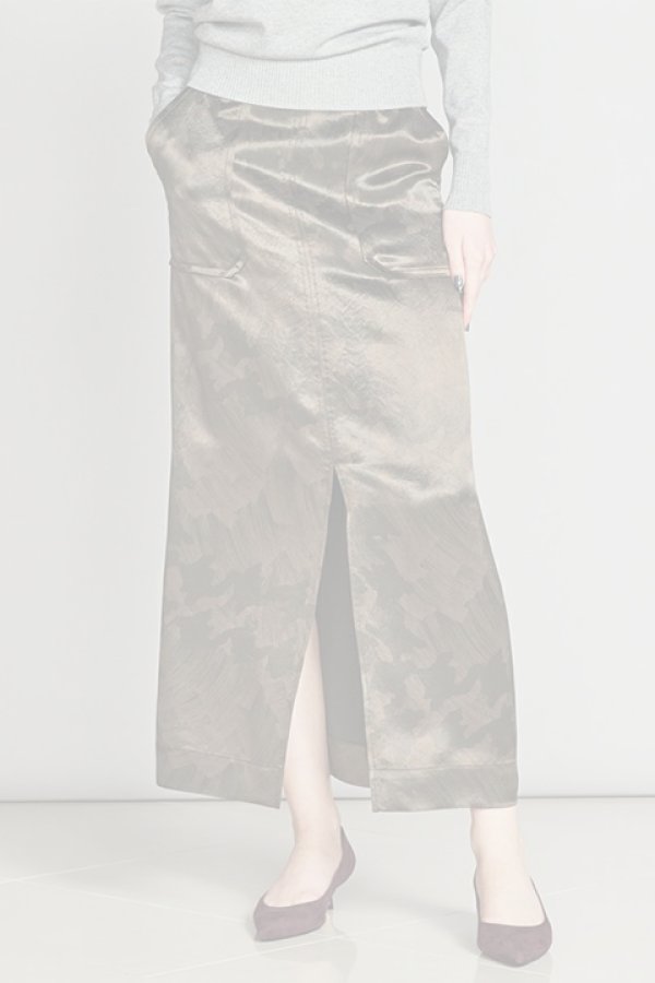 画像1:  {SOLD} ダブスタ ダブルスタンダードクロージング｜DOUBLE STANDARD CLOTHING DSC / ブラシ柄スリットタイトスカート{-BCA} (1)