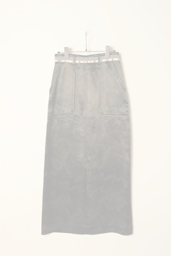 画像2:  {SOLD} ダブスタ ダブルスタンダードクロージング｜DOUBLE STANDARD CLOTHING DSC / ブラシ柄スリットタイトスカート{-BCA} (2)