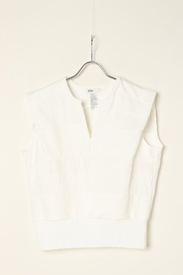 画像3: 【 20%OFF セール｜25,300円→20,240円】 DOUBLE STANDARD CLOTHING ダブルスタンダードクロージング DSC / シフォン＋ポンチ異素材トップス{-BBS} (3)