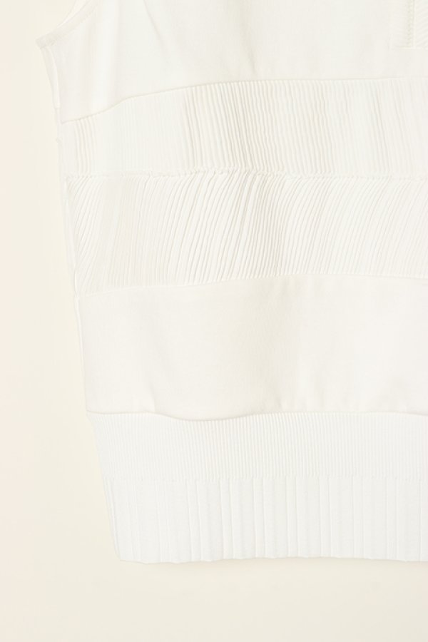 画像5: 【 20%OFF セール｜25,300円→20,240円】 DOUBLE STANDARD CLOTHING ダブルスタンダードクロージング DSC / シフォン＋ポンチ異素材トップス{-BBS} (5)