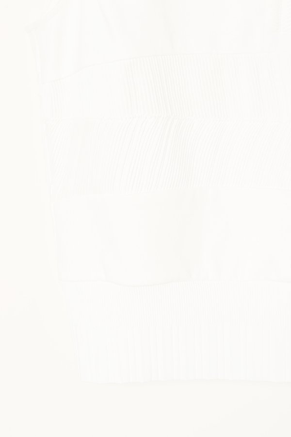 画像5:   DOUBLE STANDARD CLOTHING ダブルスタンダードクロージング DSC / シフォン＋ポンチ異素材トップス{-BBS} (5)