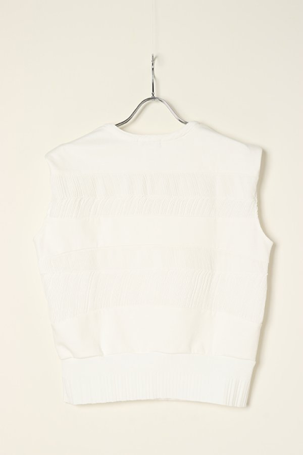 画像7: 【 20%OFF セール｜25,300円→20,240円】 DOUBLE STANDARD CLOTHING ダブルスタンダードクロージング DSC / シフォン＋ポンチ異素材トップス{-BBS} (7)