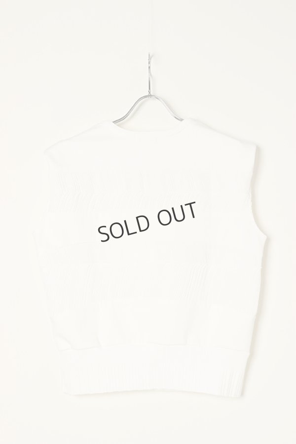 画像7: {SOLD}DOUBLE STANDARD CLOTHING ダブルスタンダードクロージング DSC / シフォン＋ポンチ異素材トップス{-BBS} (7)