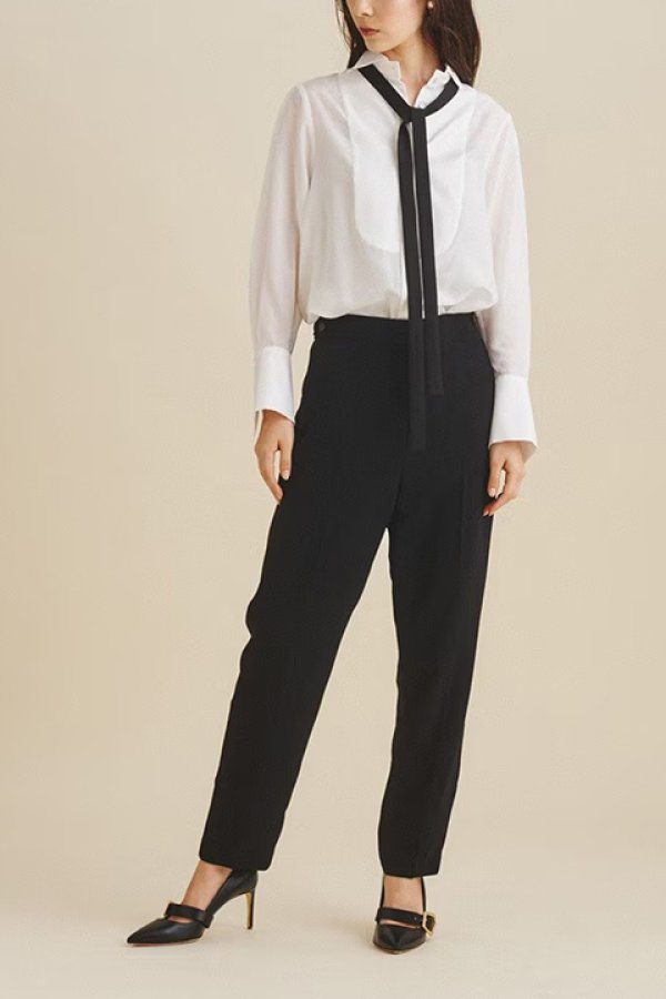 画像2: 【 40%OFF セール29,700円→17,820円】 グレースコンチネンタル|GRACE CONTINENTAL グレースクラス GRACE CLASS ダブルクロステーパーパンツ {-BBA} (2)