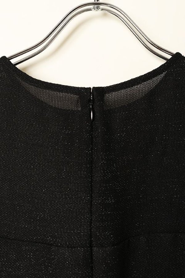 画像5: 【 40%OFF セール49,500円→29,700円】 グレースコンチネンタル|GRACE CONTINENTAL グレースクラス GRACE CLASS バックテールラメドレス{-BBA} (5)