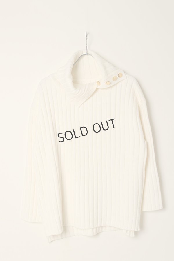 画像1: {SOLD}グレースコンチネンタル｜GRACE CONTINENTAL グレースクラス GRACE CLASS オフタートルリブニット{-BBA} (1)