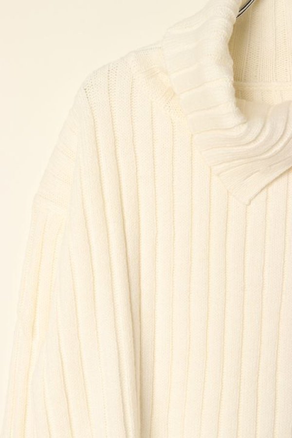 画像3: 【 40%OFF セール29,700円→17,820円】 グレースコンチネンタル|GRACE CONTINENTAL グレースクラス GRACE CLASS オフタートルリブニット{-BBA} (3)
